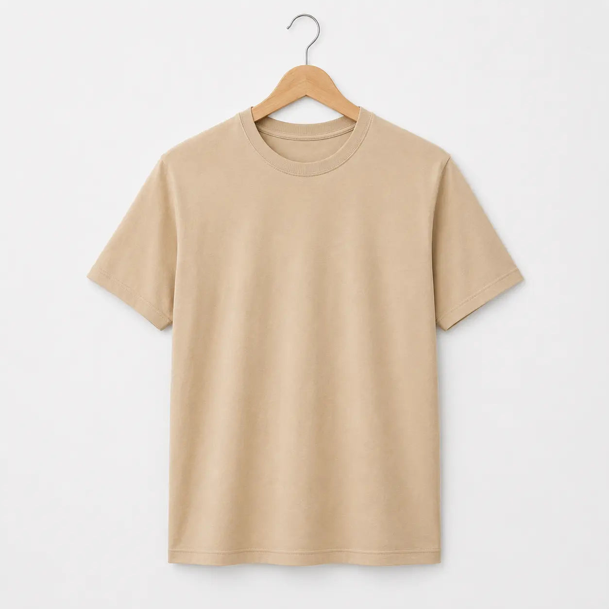 Classic Cotton T-Shirt (Beige)