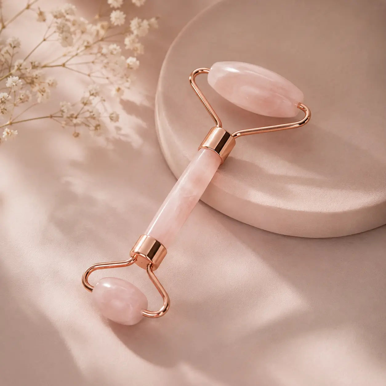 Rose Quartz Facial Roller